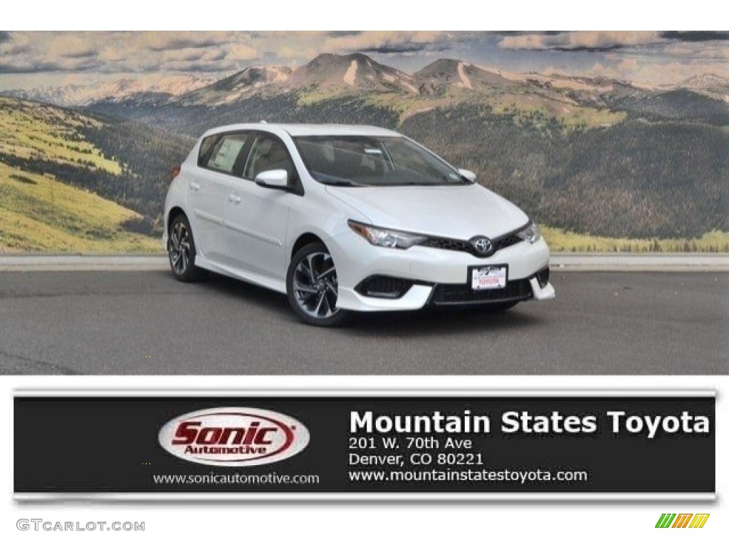 2017 Corolla iM  - Blizzard White Pearl / Black photo #1