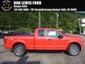 2017 Race Red Ford F150 XL SuperCab 4x4  photo #1