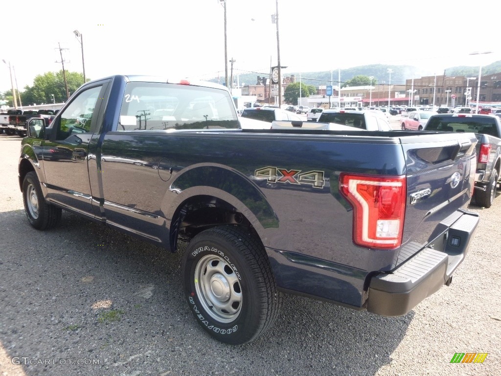 2017 F150 XL Regular Cab 4x4 - Blue Jeans / Earth Gray photo #6