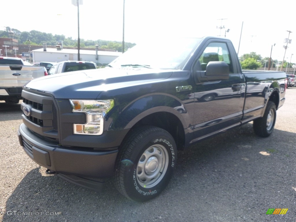 2017 F150 XL Regular Cab 4x4 - Blue Jeans / Earth Gray photo #8