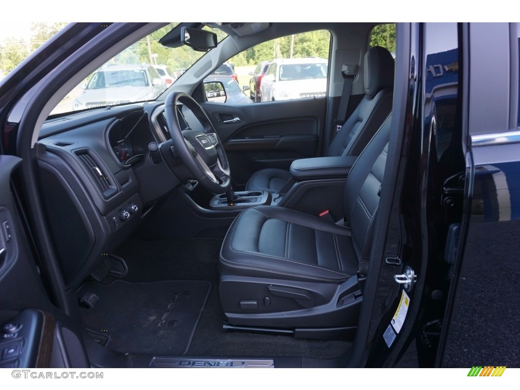 Jet Black Interior 2017 GMC Canyon Denali Crew Cab 4x4 Photo #121704968