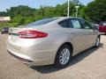 2017 White Gold Ford Fusion S  photo #2