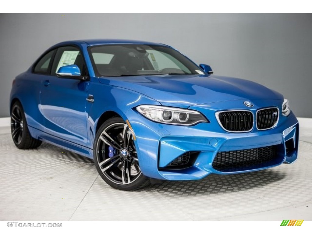 2017 M2 Coupe - Long Beach Blue Metallic / Dakota Black/Blue Highlight photo #12