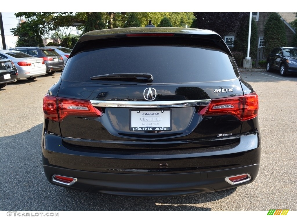 2016 MDX SH-AWD Technology - Crystal Black Pearl / Ebony photo #4
