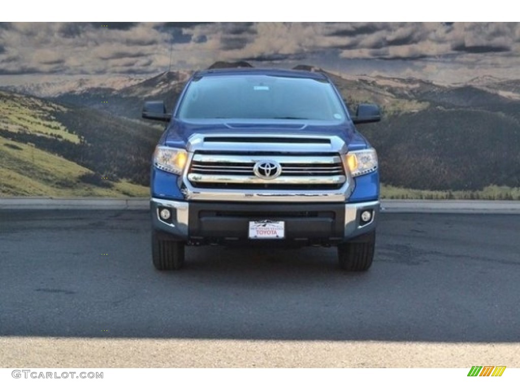 2017 Tundra SR5 Double Cab 4x4 - Blazing Blue Pearl / Black photo #2