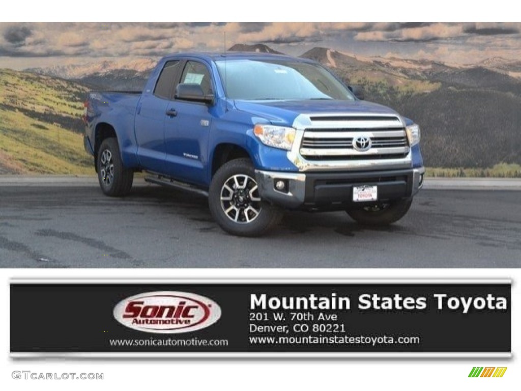 Blazing Blue Pearl Toyota Tundra