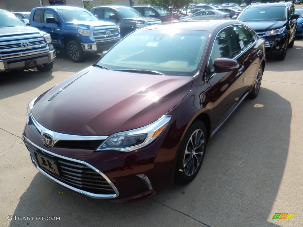 2018 Avalon XLE - Ooh La La Rouge Mica / Black photo #1