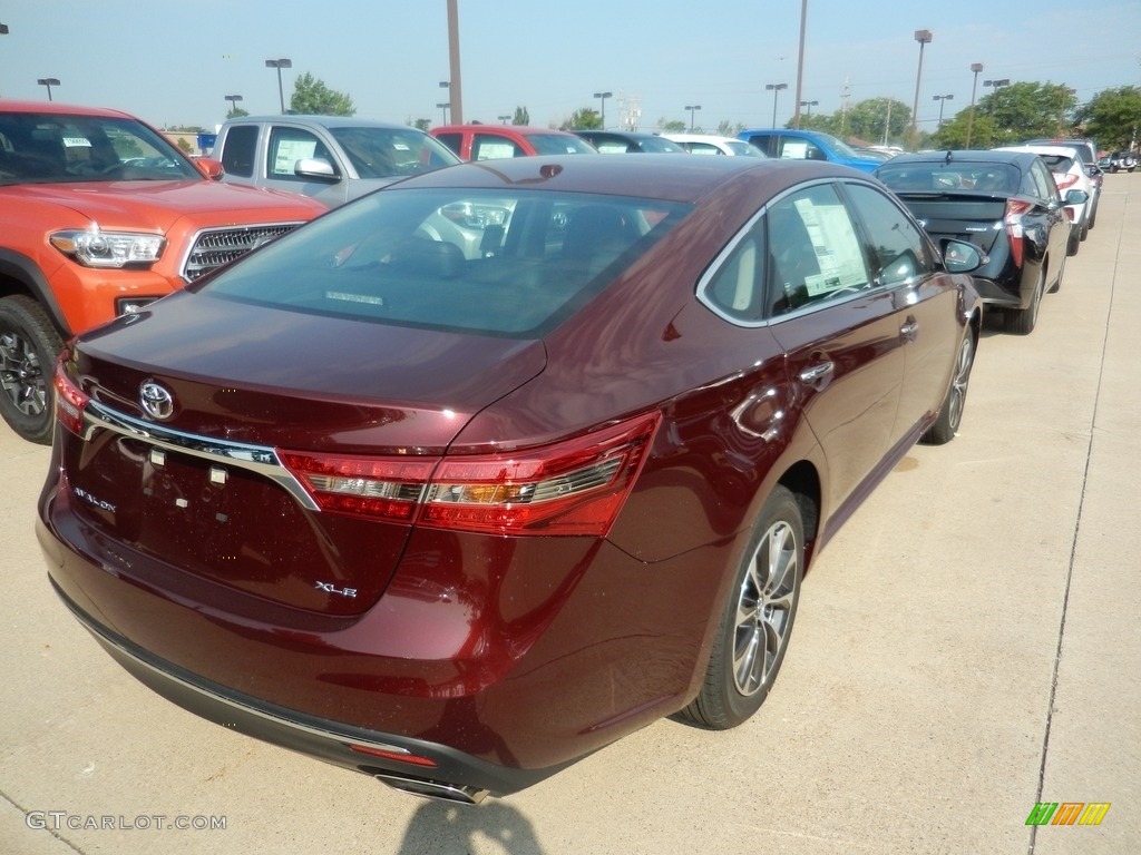 2018 Avalon XLE - Ooh La La Rouge Mica / Black photo #2