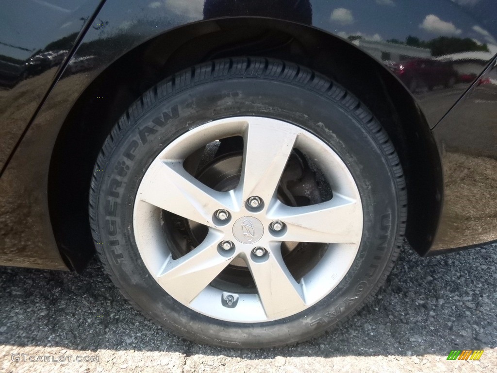 2012 Elantra GLS - Midnight Black / Beige photo #13