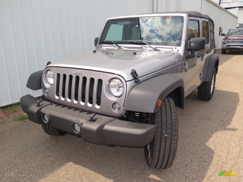 2017 Wrangler Unlimited Sport 4x4 - Billet Silver Metallic / Black photo #4