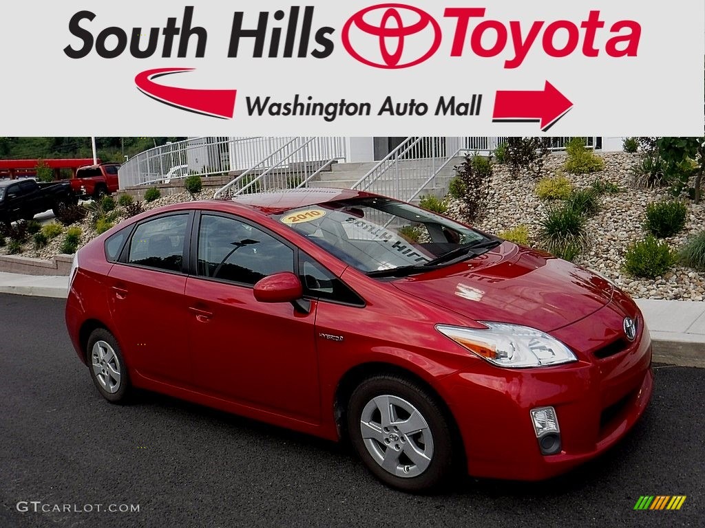 Barcelona Red Metallic Toyota Prius