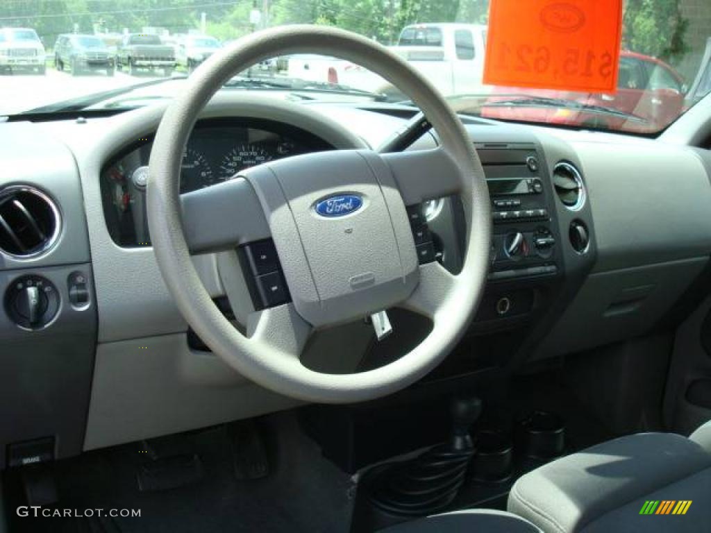 2005 F150 XLT SuperCab 4x4 - Black / Medium Flint Grey photo #9