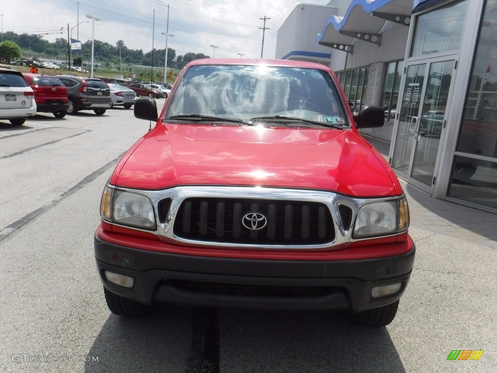 2003 Tacoma V6 TRD Xtracab 4x4 - Radiant Red / Oak photo #3