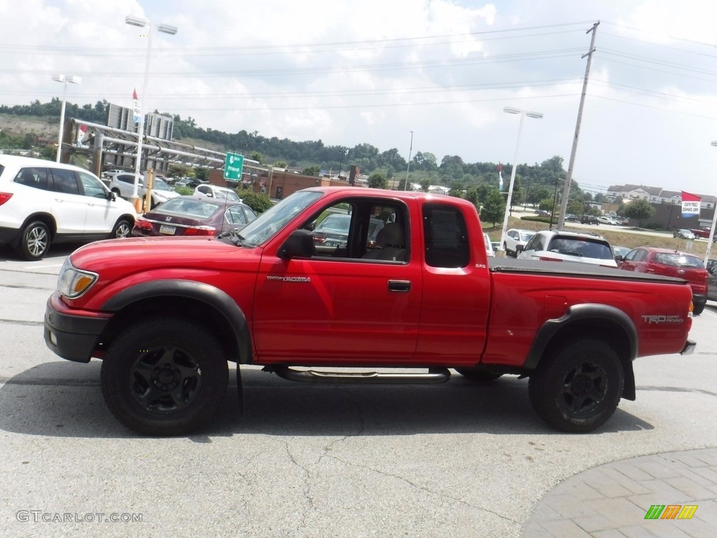 2003 Tacoma V6 TRD Xtracab 4x4 - Radiant Red / Oak photo #5
