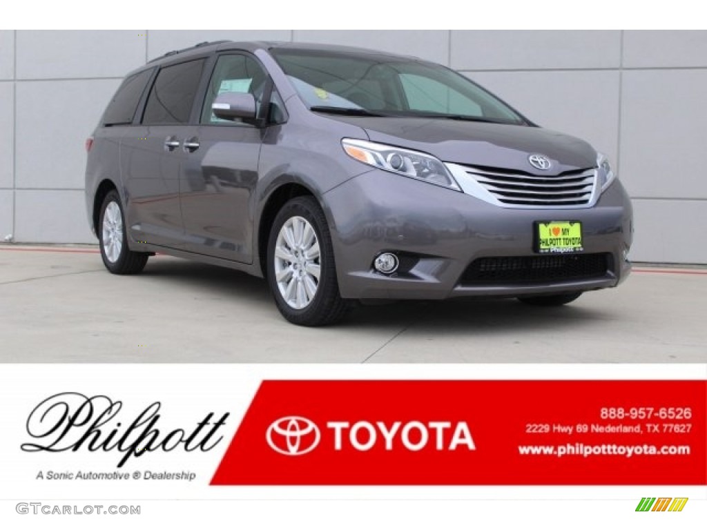 2017 Sienna Limited - Predawn Gray Mica / Ash photo #1