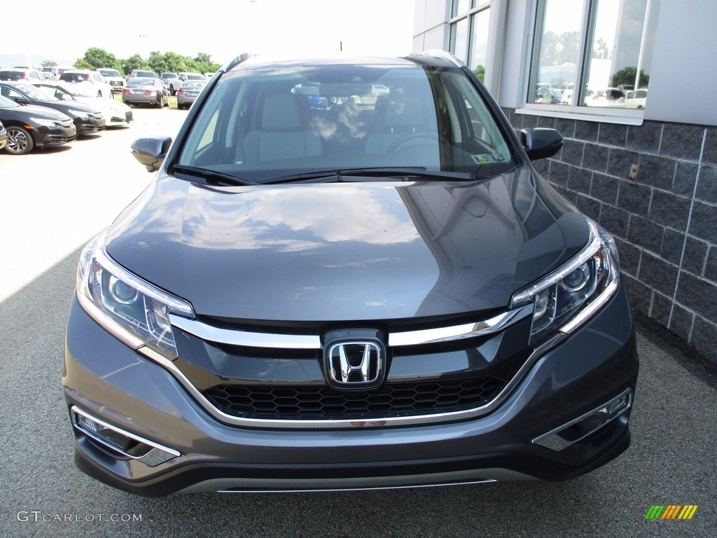 2015 CR-V Touring - Modern Steel Metallic / Gray photo #5