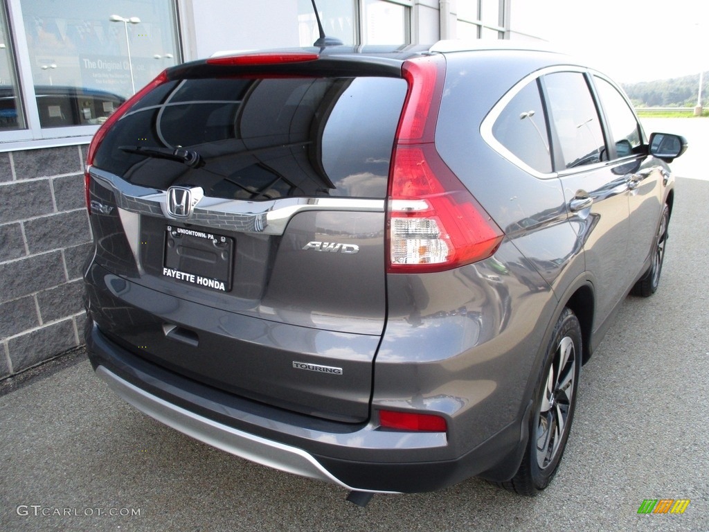 2015 CR-V Touring - Modern Steel Metallic / Gray photo #16