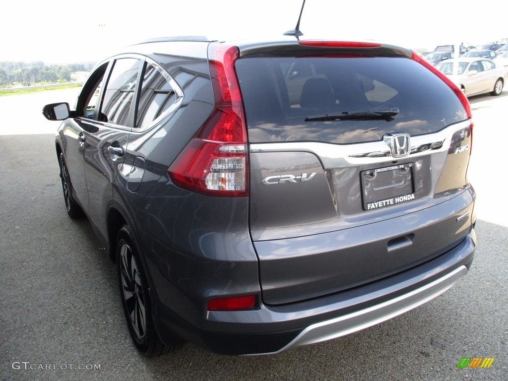 2015 CR-V Touring - Modern Steel Metallic / Gray photo #17