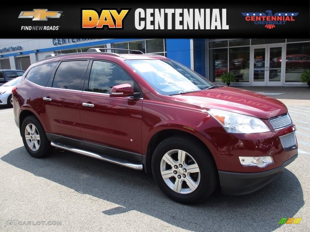 2010 Traverse LT AWD - Red Jewel Tintcoat / Ebony photo #1