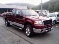 2006 Dark Toreador Red Metallic Ford F150 XLT SuperCab 4x4  photo #3