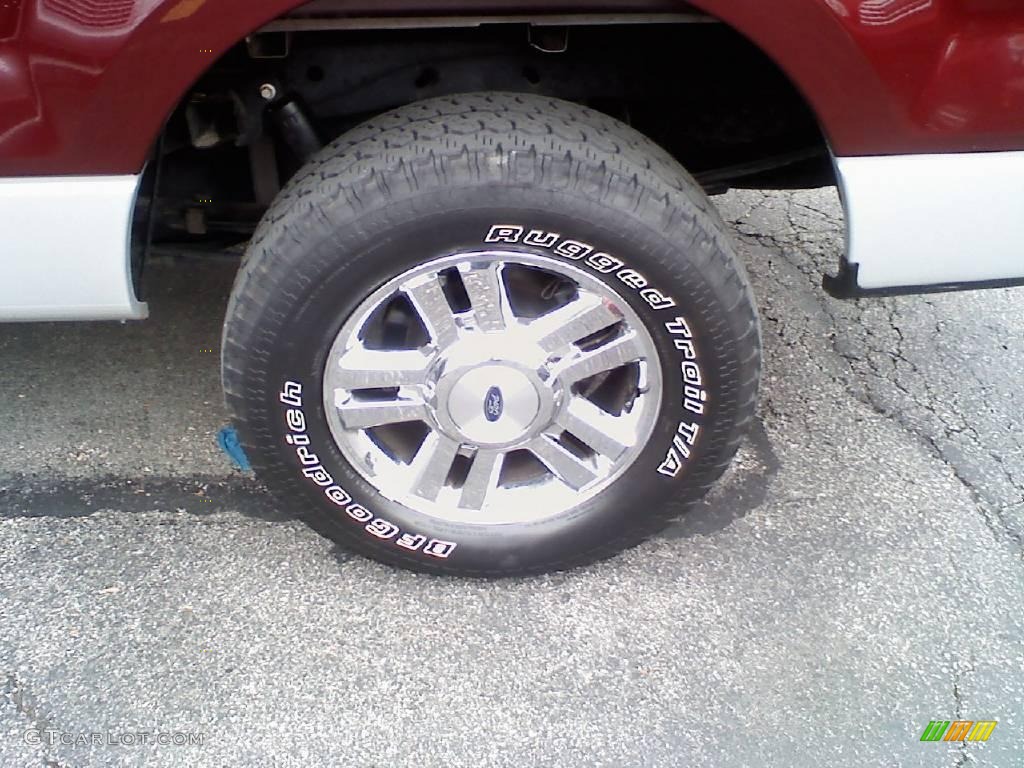 2006 F150 XLT SuperCab 4x4 - Dark Toreador Red Metallic / Medium/Dark Flint photo #20
