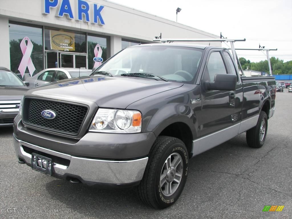 2006 F150 XLT Regular Cab 4x4 - Dark Shadow Grey Metallic / Medium/Dark Flint photo #1
