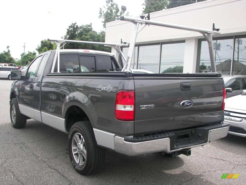 2006 F150 XLT Regular Cab 4x4 - Dark Shadow Grey Metallic / Medium/Dark Flint photo #4
