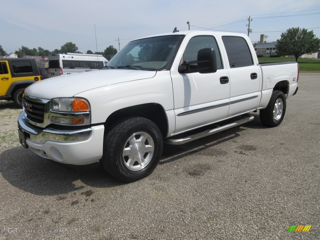 2006 Sierra 1500 SLT Crew Cab 4x4 - Summit White / Dark Pewter photo #1