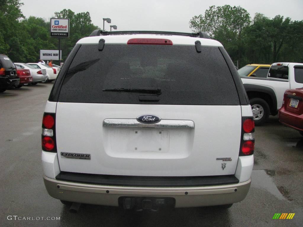 2006 Explorer Eddie Bauer 4x4 - Oxford White / Camel photo #3