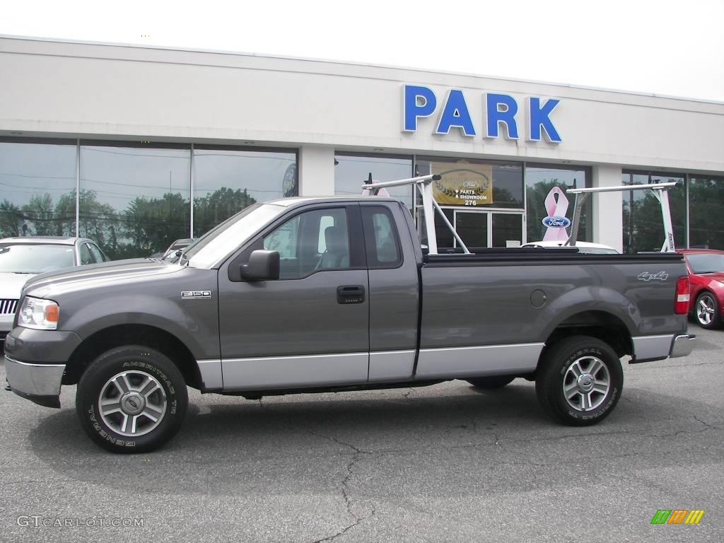 2006 F150 XLT Regular Cab 4x4 - Dark Shadow Grey Metallic / Medium/Dark Flint photo #22