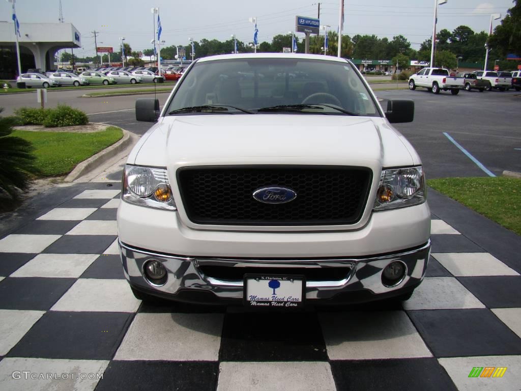 2006 F150 XLT SuperCab - Oxford White / Tan photo #8
