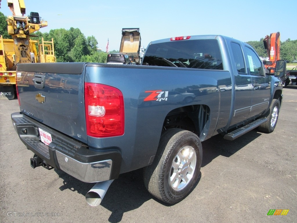 2011 Silverado 2500HD LT Extended Cab 4x4 - Imperial Blue Metallic / Ebony photo #6