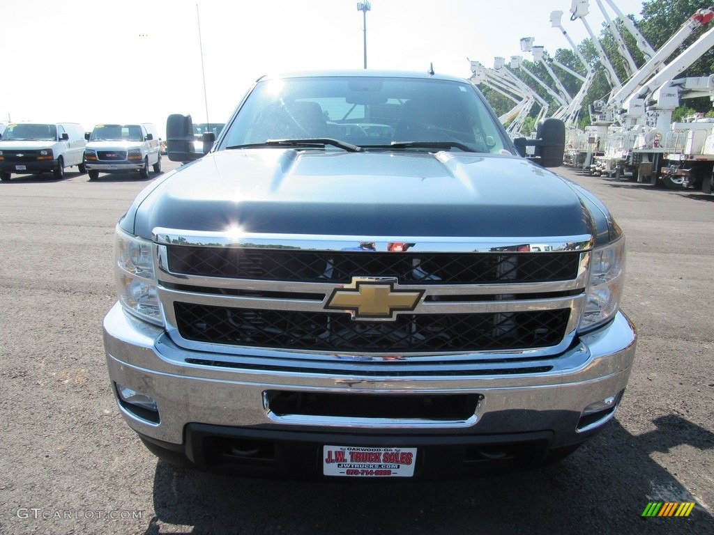 2011 Silverado 2500HD LT Extended Cab 4x4 - Imperial Blue Metallic / Ebony photo #9