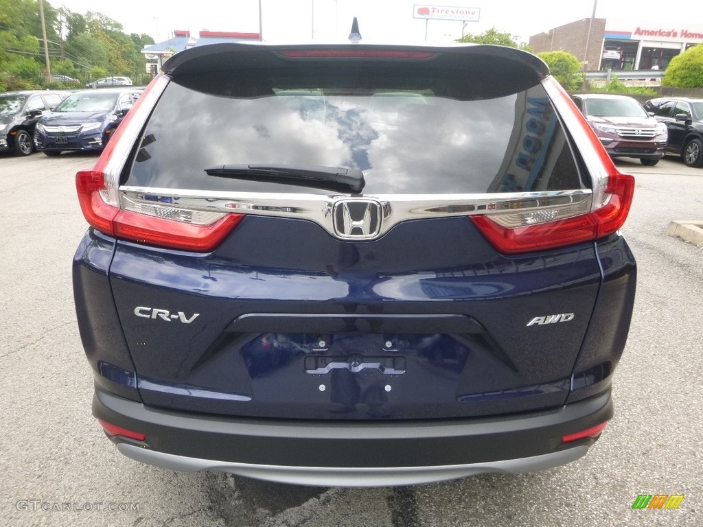2017 CR-V EX AWD - Obsidian Blue Pearl / Gray photo #3