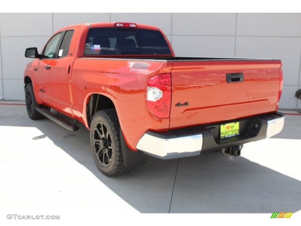 2017 Tundra SR5 Double Cab 4x4 - Inferno Orange / Black photo #6