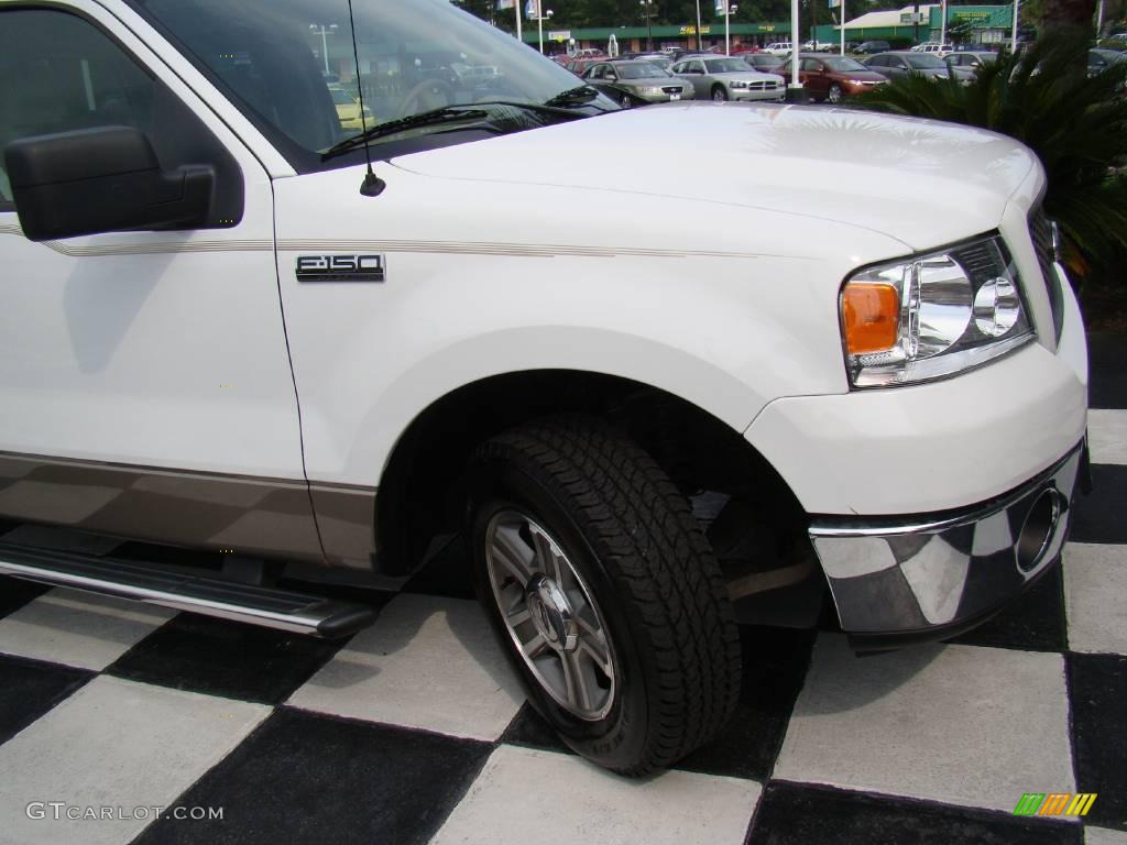 2006 F150 XLT SuperCab - Oxford White / Tan photo #23