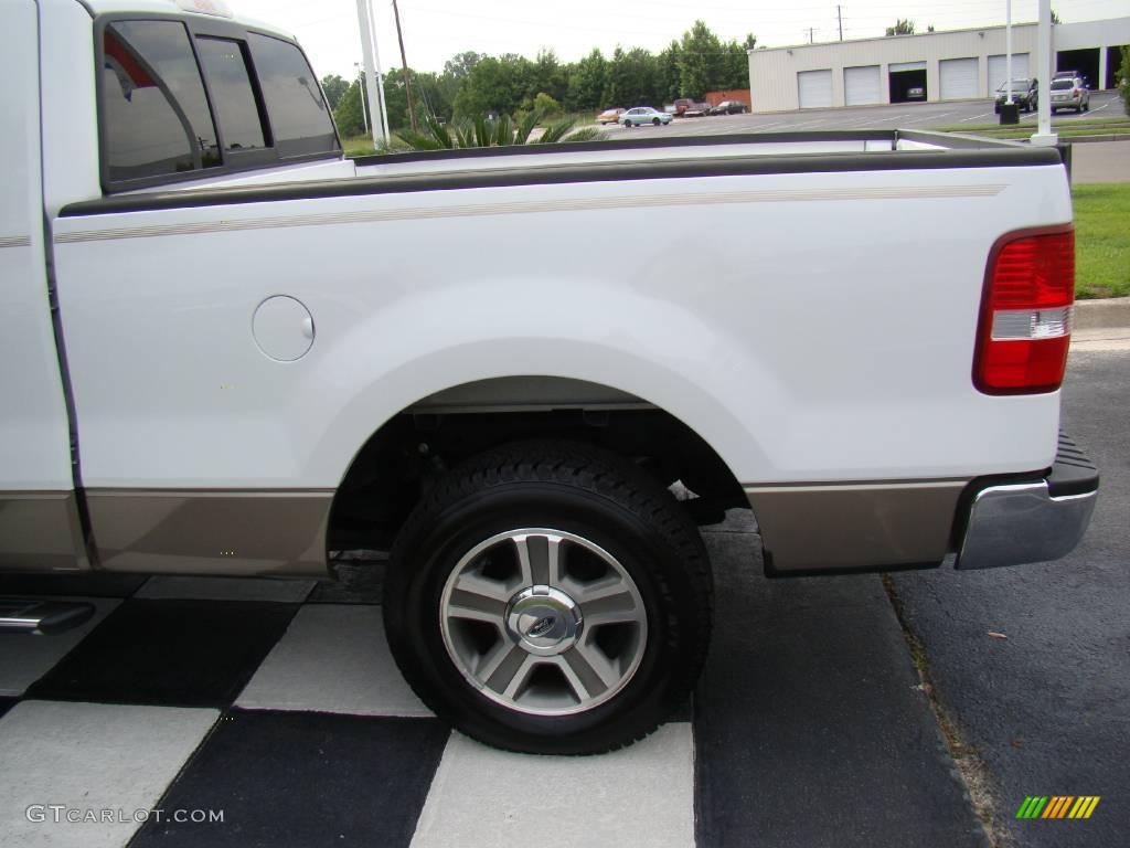 2006 F150 XLT SuperCab - Oxford White / Tan photo #25