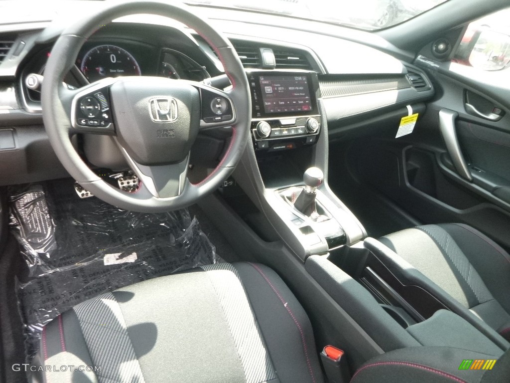 Black Interior 2017 Honda Civic Si Coupe Photo #121741693