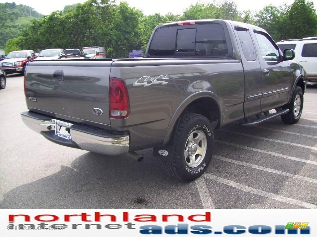 2002 F150 XLT SuperCab 4x4 - Dark Shadow Grey Metallic / Medium Graphite photo #4