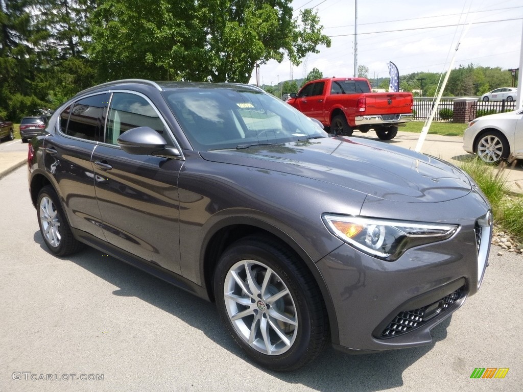 Vesuvio Gray Metallic 2018 Alfa Romeo Stelvio Ti AWD Exterior Photo #121743926