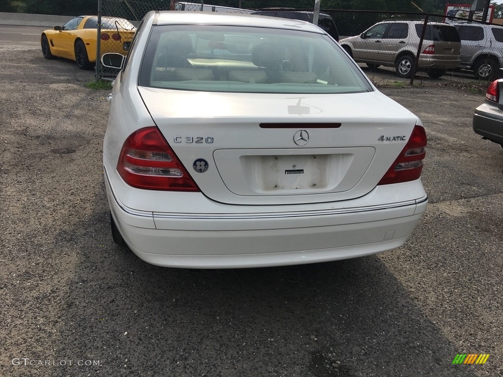 2004 C 320 4Matic Sedan - Alabaster White / Charcoal photo #5