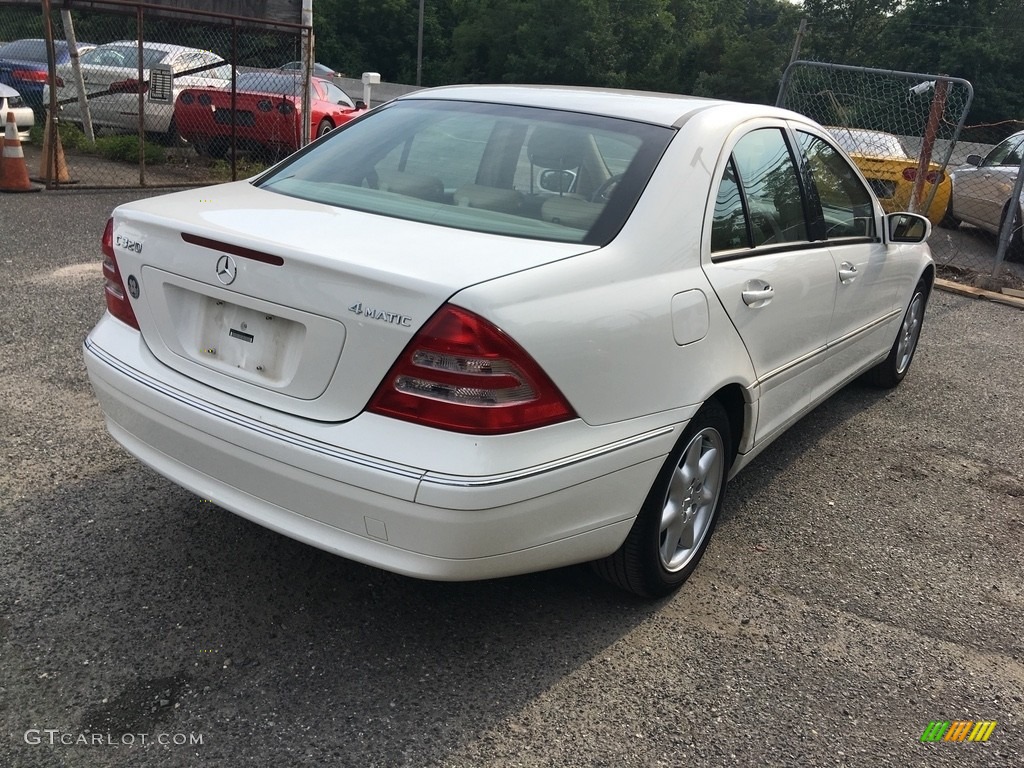 2004 C 320 4Matic Sedan - Alabaster White / Charcoal photo #6