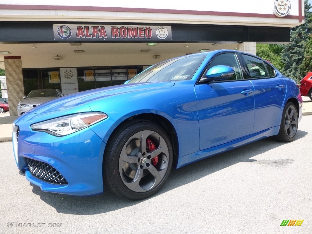 Misano Blue Metallic 2017 Alfa Romeo Giulia AWD Exterior Photo #121744516