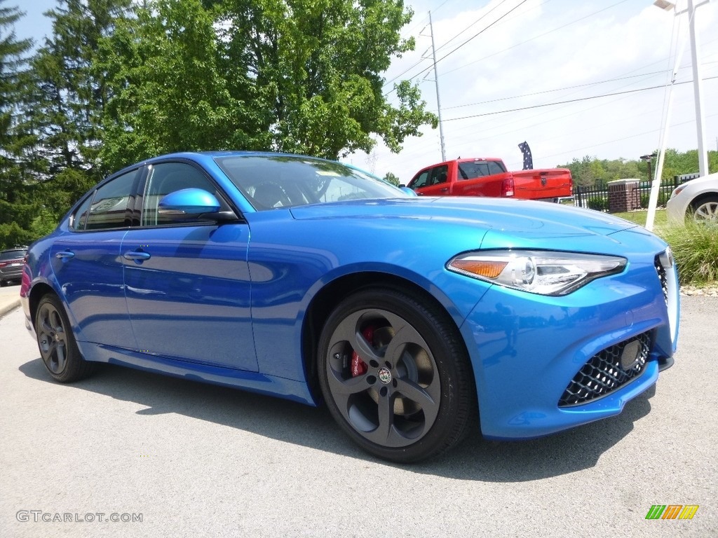 2017 Giulia AWD - Misano Blue Metallic / Black photo #9