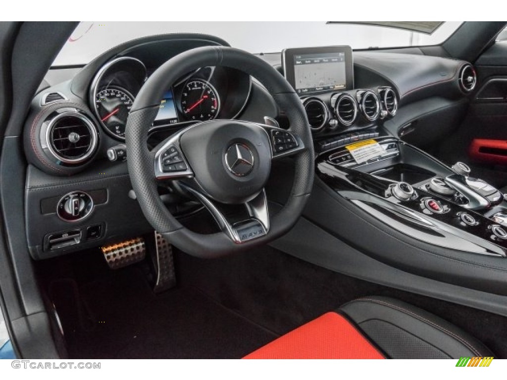 2018 Mercedes-Benz AMG GT Roadster Red Pepper/Black Dashboard Photo #121745359