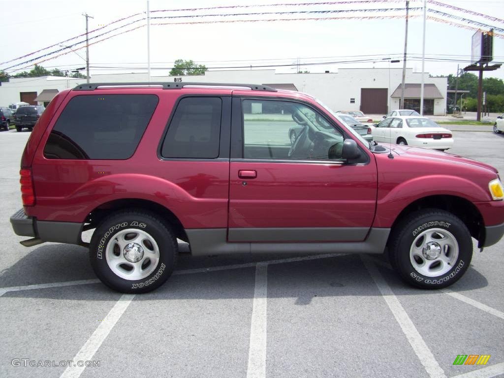 2003 Explorer Sport XLS 4x4 - Redfire Metallic / Graphite Grey photo #8