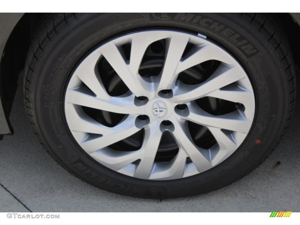 2017 Corolla LE - Black Sand Pearl / 50th Anniversary Black/Black Cherry Stitching photo #5