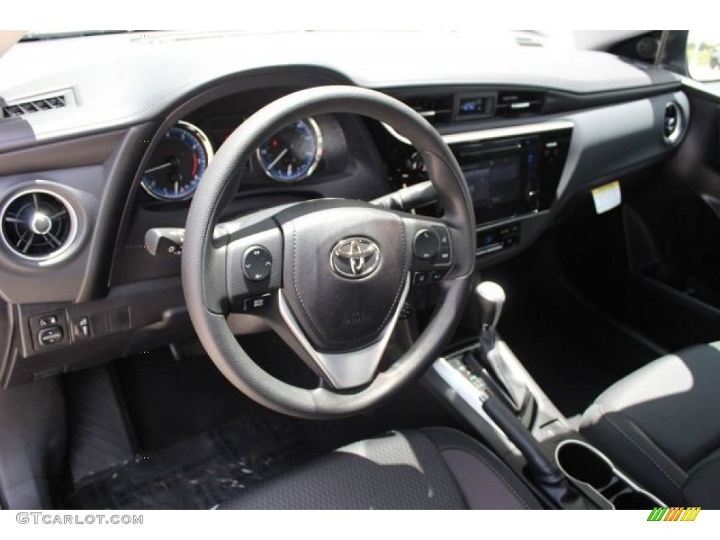 2017 Corolla LE - Black Sand Pearl / 50th Anniversary Black/Black Cherry Stitching photo #10