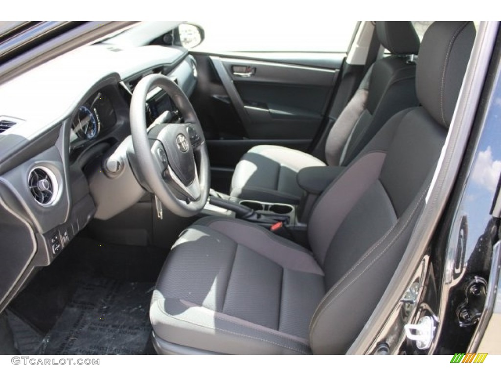 2017 Corolla LE - Black Sand Pearl / 50th Anniversary Black/Black Cherry Stitching photo #11