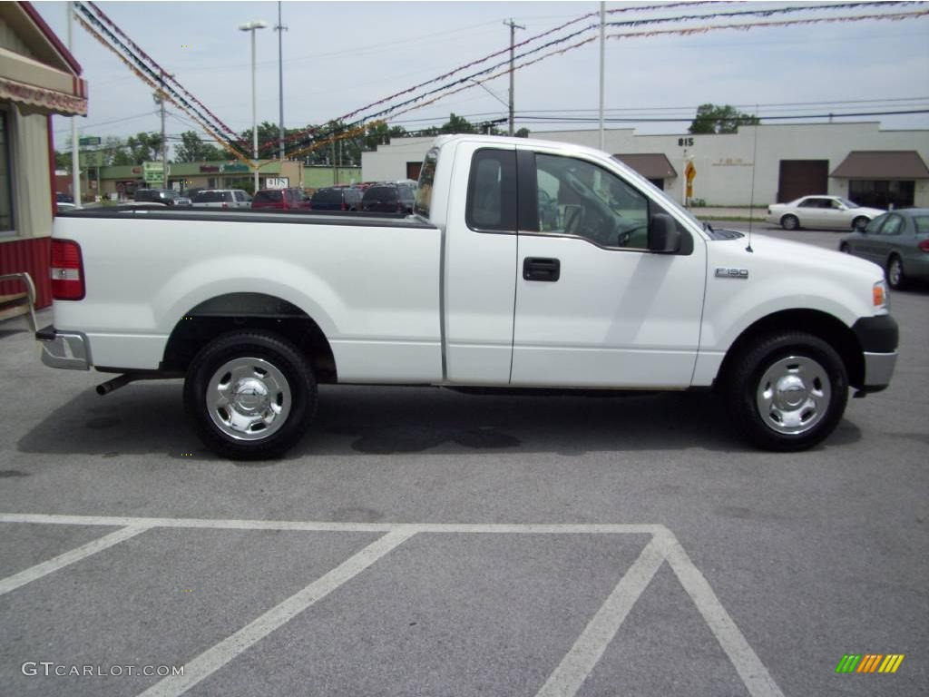 2005 F150 XL Regular Cab - Oxford White / Medium Flint Grey photo #8